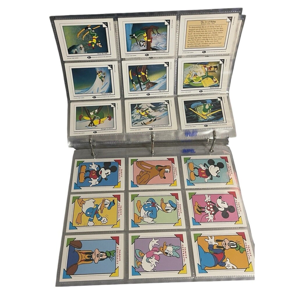 Vintage DISNEY 1991 COLLECTOR CARDS BINDER 198 CARDS - Picture 11 of 16